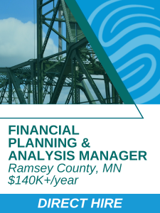A and F - Financial Planning and Analysis Manager Ramsey County MN
