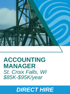 A and F - Accounting Manager in St Croix Falls WI