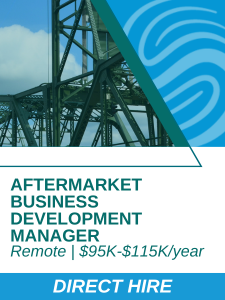 S and AM - Aftermarket Business Development Manager - Remote