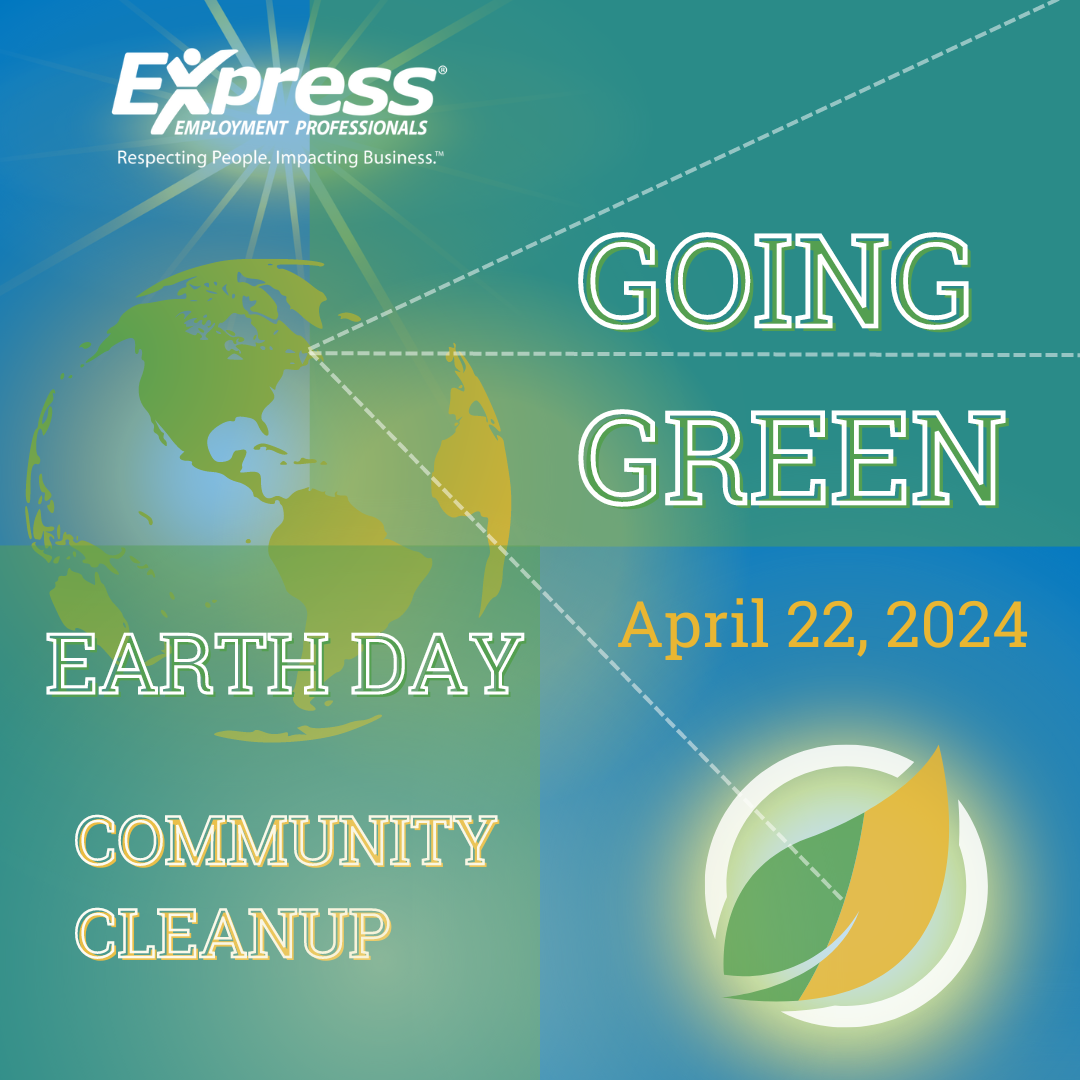 GOING GREEN COMMUNITY CLEAN-UP social graphic