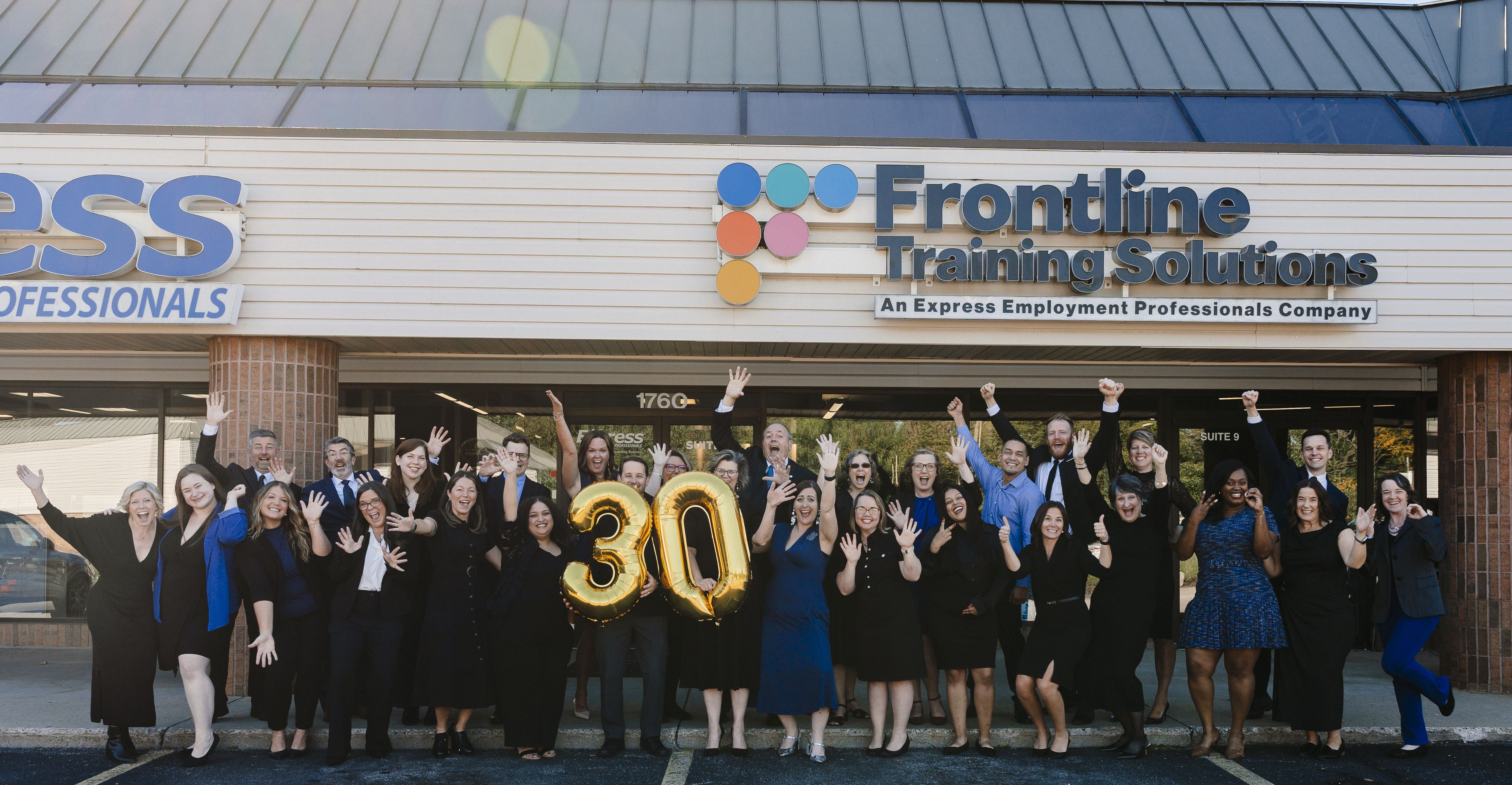 The Express Employment Professionals Companies Team at 30th Anniversary Open House