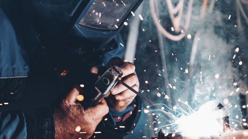 Certified welder performing precision TIG welding in Fremont CA