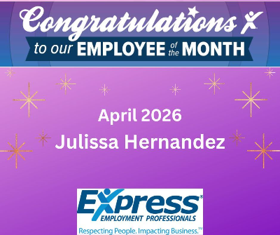Julissa Hernandez - April 2026 Express Employee of the Month