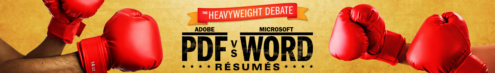 PDF vs Word Resumes Banner Image