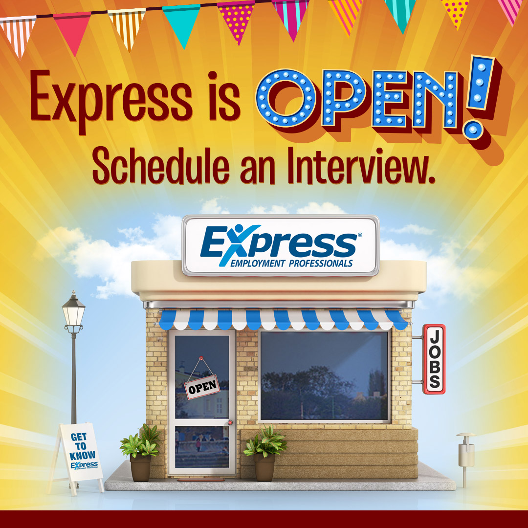 Express Employment Covina California Open for Business
