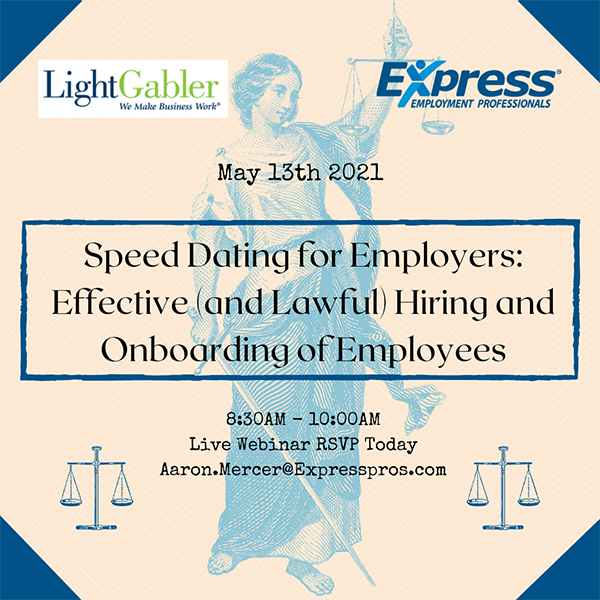 Speed Dating for Employers: Effective and Lawful Hiring and Onboarding of Employees
