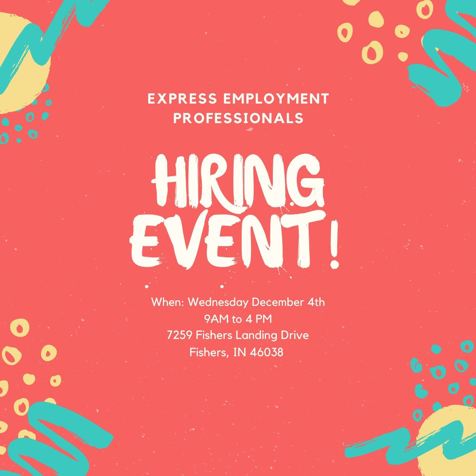 Express Hiring Events in Indianapolis North - Jobs in Fishers