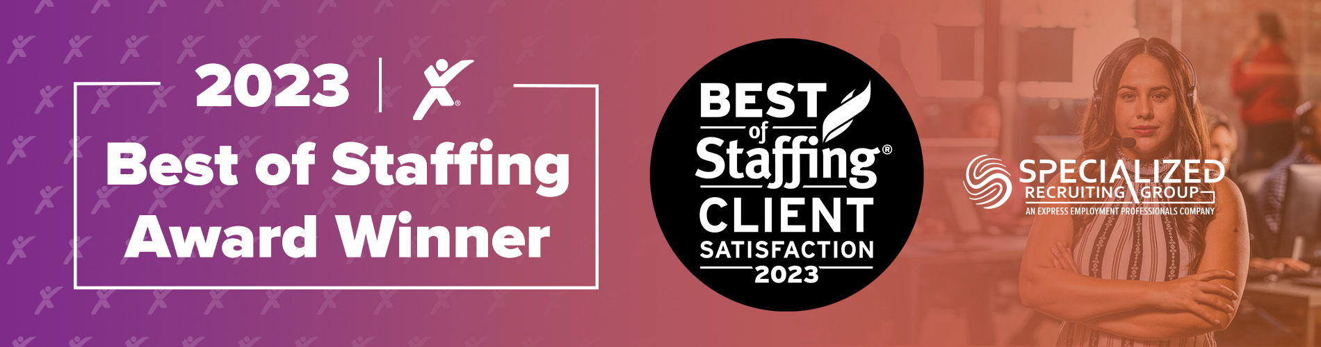 Best of Staffing Client Award SRG 2023