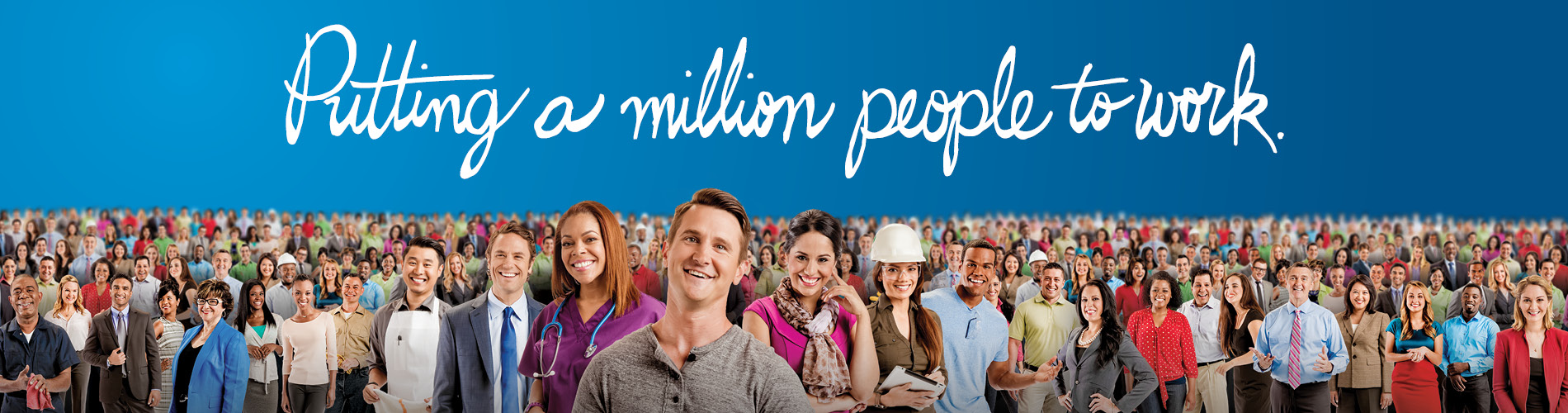 Putting A Million People To Work - 3 - Front Page Banner